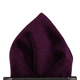 Royal Purple Velvet Pocket Square - Pocket Square with Free UK Delivery - Mrs Bow Tie