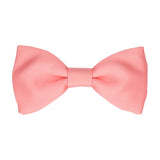Plain Solid Soft Coral Bow Tie - Bow Tie with Free UK Delivery - Mrs Bow Tie