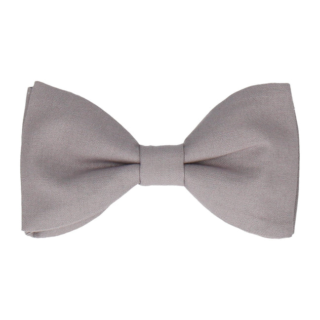 Cotton Grey Bow Tie - Bow Tie with Free UK Delivery - Mrs Bow Tie